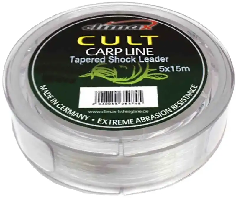 Шоклидер Climax Cult Taptred Shock Leader 5x15m (clear) 0.28-0.58m 12-40lb