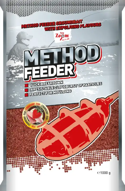 Прикормка CarpZoom Metod Feeder strawberry/fish 1kg