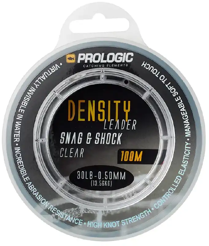 Волосінь Prologic Density Snag & Shock Leader 100m 0.50mm 13.60kg 30lbs Clear