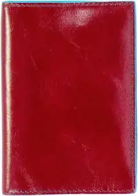 Обложка для паспорта Piquadro Blue Square Passport holder Red