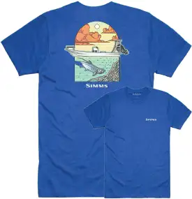 Футболка Simms Underwood Ocean T-Shirt XL Royal Heather