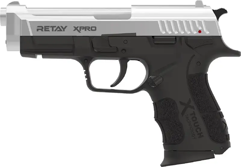 Пистолет стартовый Retay XPro кал. 9 мм. Цвет - chrome.