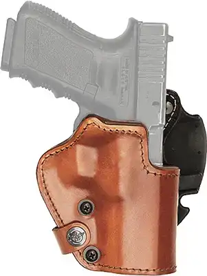 Кобура Front Line LKC для Glock 19/23/32. Матеріал - Kydex/шкіра/замша. Колір - коричневий