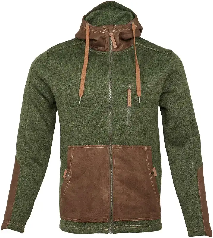 Куртка Orbis Textil Herrenjacke Strick-Fleece 418001-56 4XL Зеленый