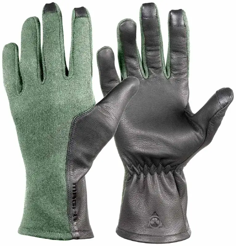 Перчатки Magpul Flight Gloves. Размер - XL. Цвет - серо-зелёный.