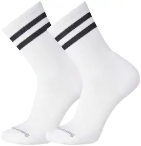 Носки Smartwool Athletic Targeted Cushion Stripe Crew 2 Pack White/Black