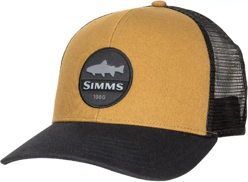 Кепка Simms Trout Patch Trucker One size Dark Bronze