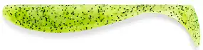 Силикон FishUP Wizzle Shad 3" #055 - Chartreuse/Black (8шт/уп)