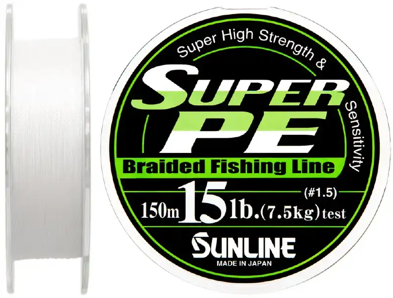 Шнур Sunline Super PE 150m (бел.) 0.205mm 15lb/7.5kg