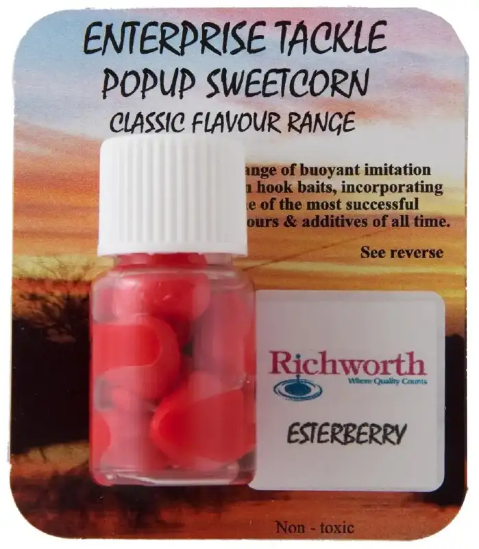 Искусственная насадка Enterprise tackle Classic Popup Sweetcorn Range Strawberry Esterberry Red (Richworths)