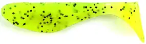 Силикон FishUP Wizzy 1.5" #055 - Chartreuse/Black (10шт/уп)
