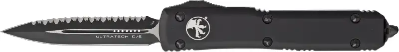 Нож Microtech Ultratech Double Edge Black Blade Tactical FS серрейтор
