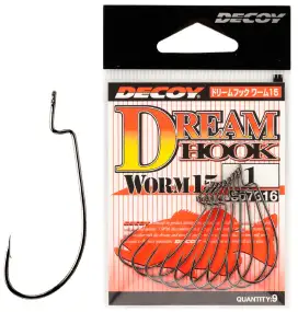 Крючок Decoy Worm15 Dream Hook #1 (9 шт/уп)