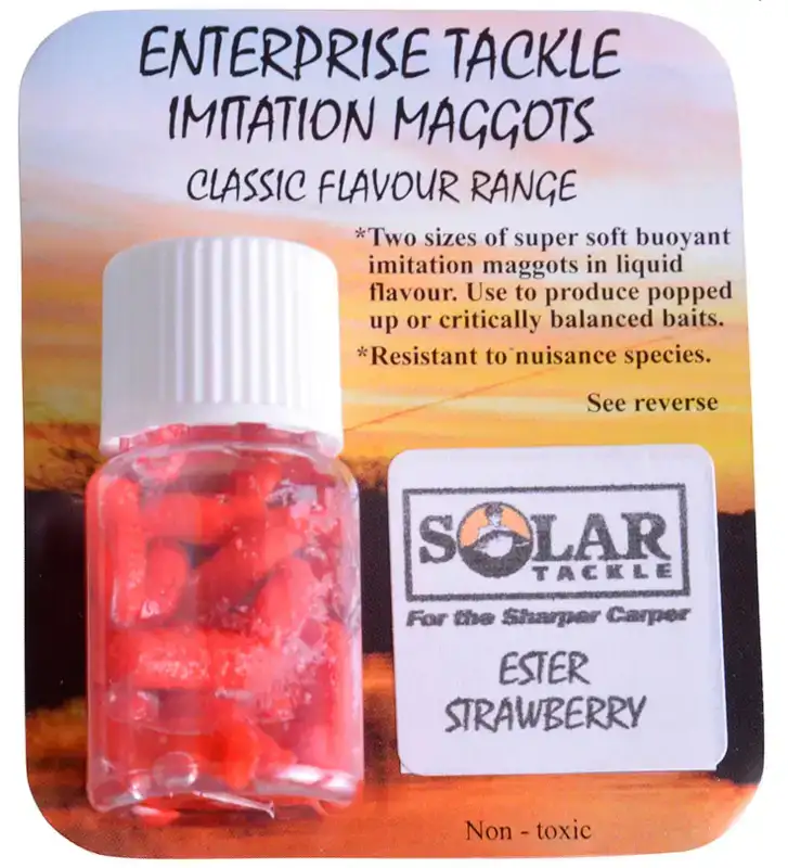 Штучна насадка Enterprise tackle Classic Maggot Range Ester Strawberry Red (Solar)