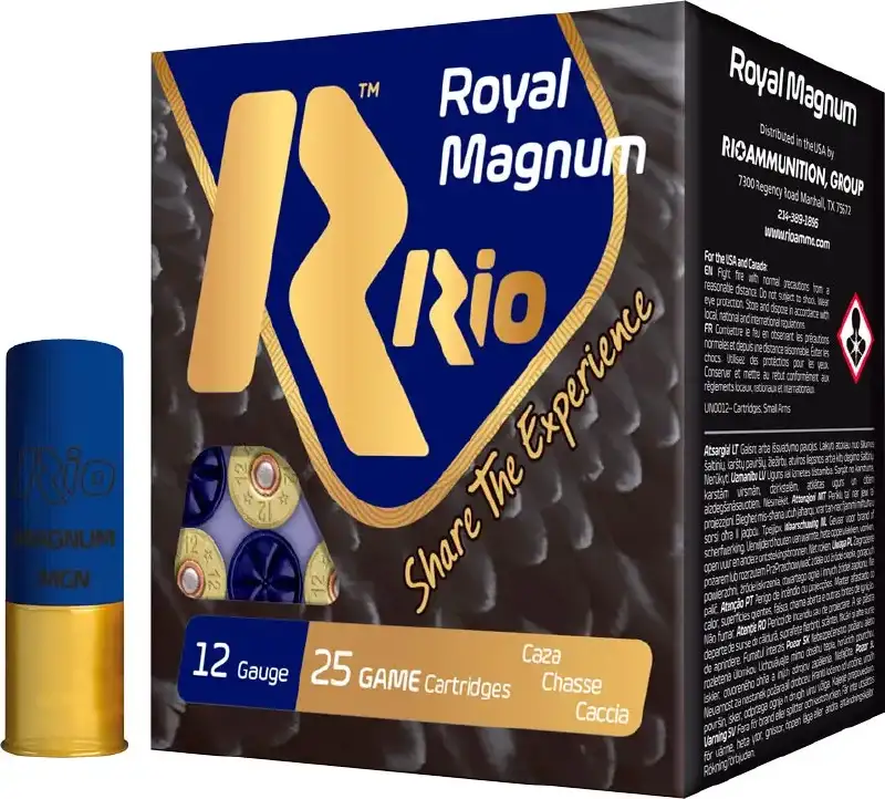 Патрон RIO Magnum кал. 12/76 дробь №5 (3 мм) навеска 50 г