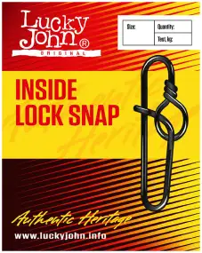 Застежка Lucky John Inside Lock Snap №5 70кг (5шт/уп)