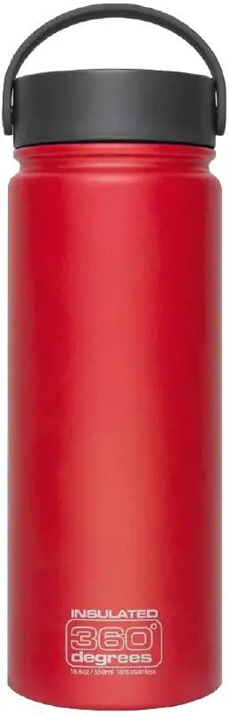 Термобутылка 360° Degrees Wide Mouth Insulated 1l Red