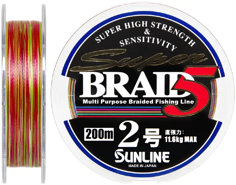 Шнур Sunline Super Braid 5 200m #2.0/0.225mm 11.6kg