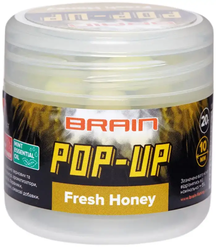 Бойлы Brain Pop-Up F1 Fresh Honey (мёд с мятой) 14mm 15g