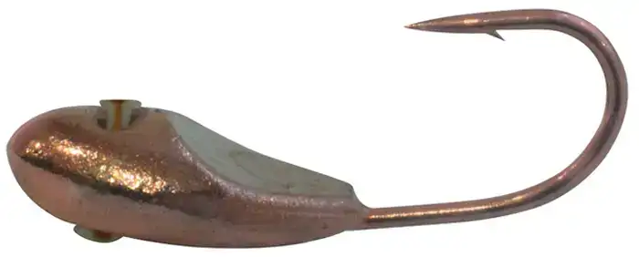 Мормышка вольфрамовая Shark Уплощенная овсинка с лыской 0.4g 3.0mm крючок D16 ц:медь