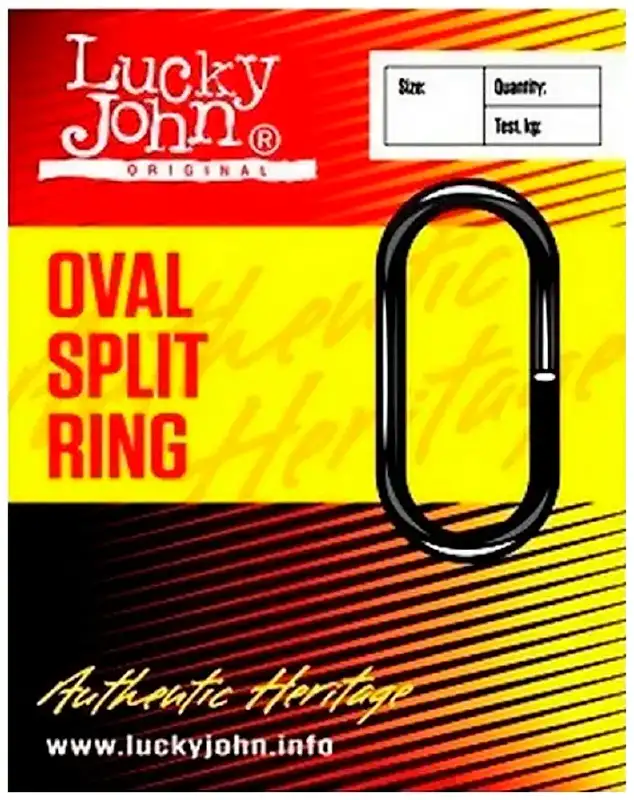 Заводне кільце Lucky John Oval Split Ring №15 28кг (10шт/уп)