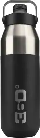 Термопляшка 360° Degrees Vacuum Insulated Stainless Steel Bottle with Sip Cap. 750 ml. Black