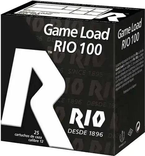 Патрон RIO Game Load-36 (RIO 100) кал. 12/70 дробь №0 (4,25 мм) навеска 36 г