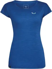 Футболка Salewa Puez Melange Dry T-Shirt Women XS Blue electric melange