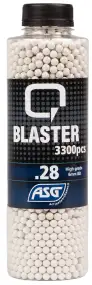 Страйкбольні кульки ASG Q Blaster кал.6 мм  0,28г 3300 штук в упаковці White