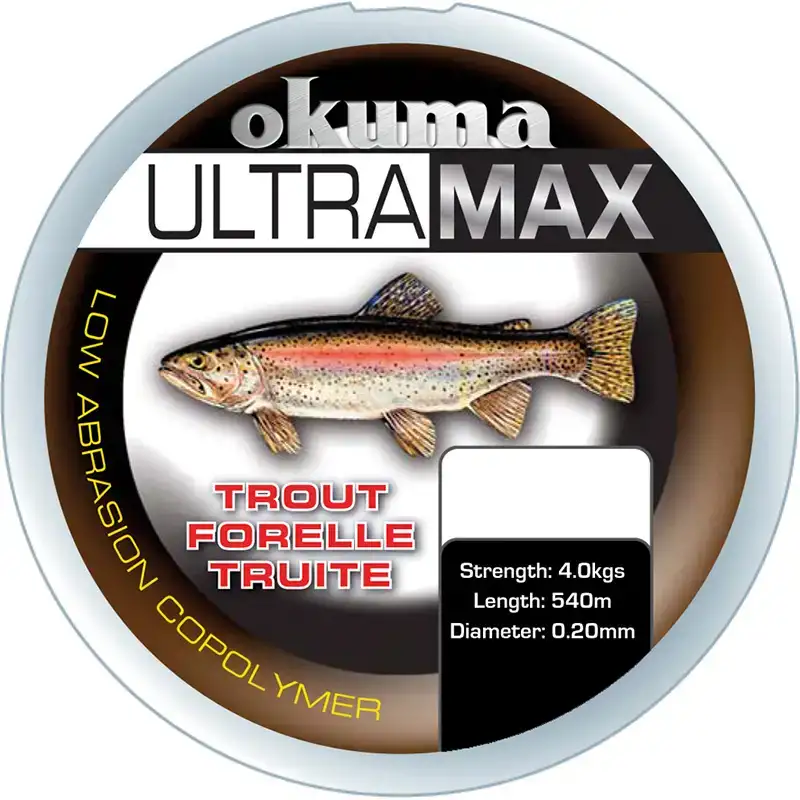 Леска Okuma Ultramax 2oz Trout 985m 11lbs 5.6kg 0.25mm Grey