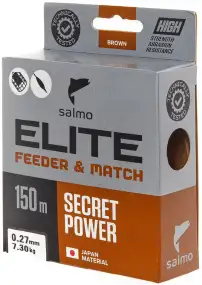 Волосінь Salmo Elite Feeder & Match 150m (корич.) 0.27mm 7.30kg