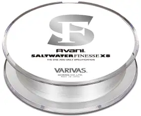 Шнур Varivas Avani Salt Water Finesse PE X8 150m (сірий) #0.3 7.5lb/3.40kg