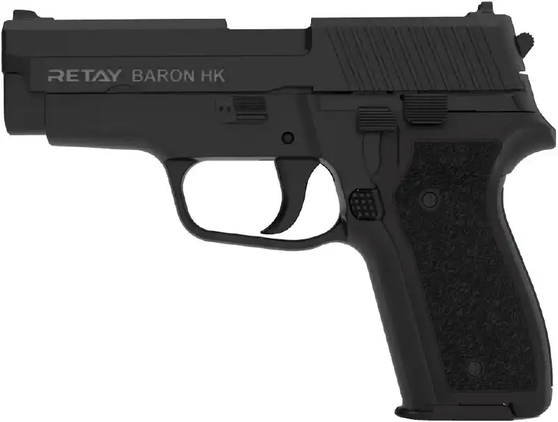 Пистолет стартовый Retay Baron HK кал. 9 мм. Цвет - Black