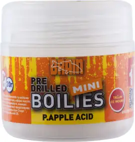 Бойлы Brain P.apple acid (ананас) pre drilled mini boilies 10 mm 20 gr