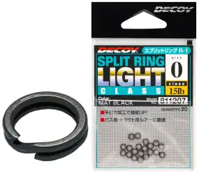 Кольцо заводное Decoy Split Ring Light #1 20lb (20 шт/уп)