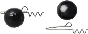 Груз-головка DS Чебурашка со штопором черный 9г (7шт/уп)