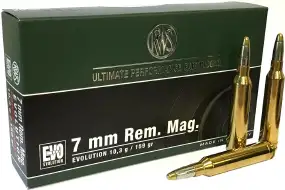 Патрон RWS кал.7mm Rem Mag куля EVO маса 10,3 г