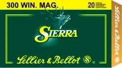 Патрон Sellier & Bellot кал. 300 WinMag пуля SBT масса 12.96 грамм/ 200 гран. Нач. скорость 835 м/с.