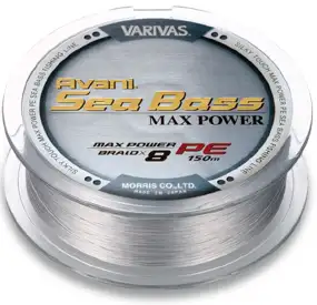 Шнур Varivas New Avani Sea Bass Max Power PE 150m (серый) #1.5/0.205mm 28.6lb/13.0kg