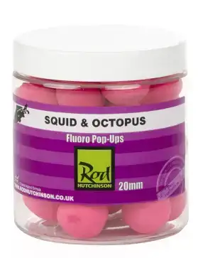 Бойлы Rod Hutchinson Fluoro Pop Ups Squid Octopus with Amino Blend Swan Mussell 20mm