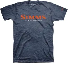 Футболка Simms Logo T-Shirt S Navy Heather