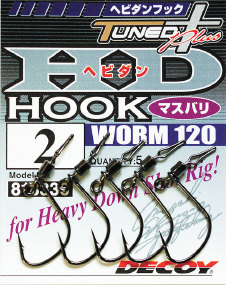 Крючок Decoy Worm120 HD Hook Masubari (5 шт/уп)