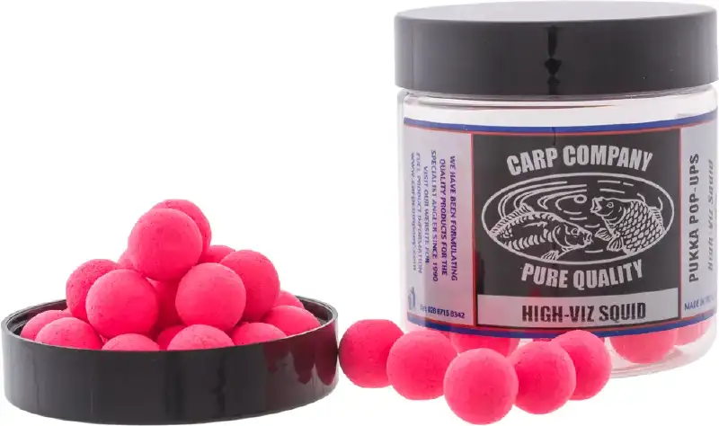 Бойли Carp Company Pop-Ups High Viz Squid (Bright Pink) 16 mm