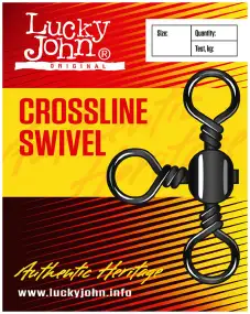 Вертлюжок Lucky John Crosline Swivel №6 21кг (7шт/уп)