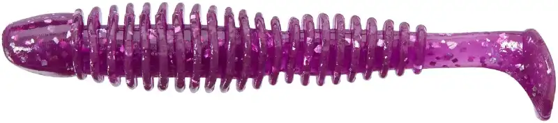 Силикон Reins Bubbling Shad 4" 428 Purple Dynamite (8 шт/уп.)