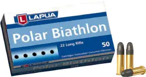 Патрон Lapua Polar Biathlon кал. 22 LR куля 2,59 г / 40 гран. Поч. швидкість 337 м/с.
