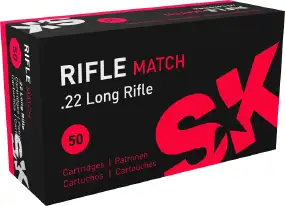 Патрон SK Rifle Match кал.22 LR куля 2,59 г/ 40 гран. Поч. швидкість 327 м/с.