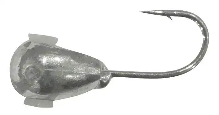Мормышка вольфрамовая Shark Круглокапля с отверствием 0,3г диам. 3,0 мм крючок D18 гальваника ц:серебро