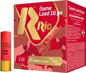 Патрон RIO Load Game C16 NEW (без контейнера) кал. 16/70 дріб №00 (4.5 мм) наважка 28 г