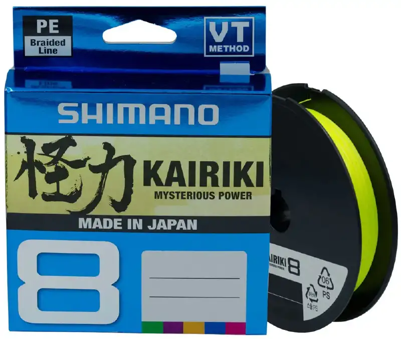 Шнур Shimano Kairiki 8 PE (Yellow) 300m 0.19mm 12.0kg